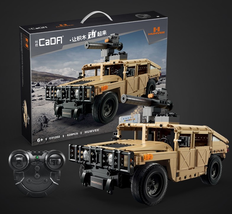 C51202W CaDa Конструктор Военный внедорожник Hummer Humvee на радиоуправлении