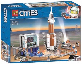 Lari 11387 Конструктор Cities Ракета для запуска в далекий космос и пульт управления запуском