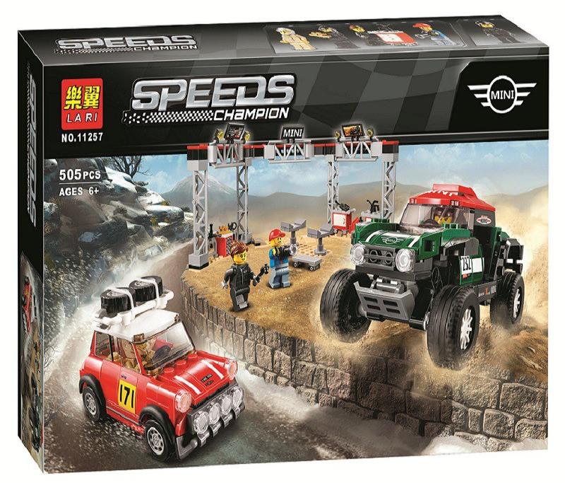 11257 Lari Конструктор Speed Champions Mini Cooper и John Cooper works Buggy