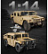 C51202W CaDa Конструктор Военный внедорожник Hummer Humvee на радиоуправлении